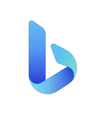abstract blue icon representing bing chat for enterprise